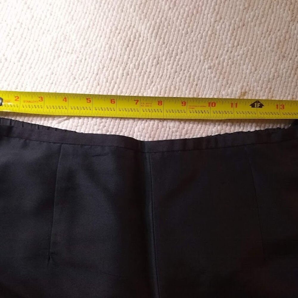 French Laundry  M   black silk ankle pants - Picture 10 of 14
